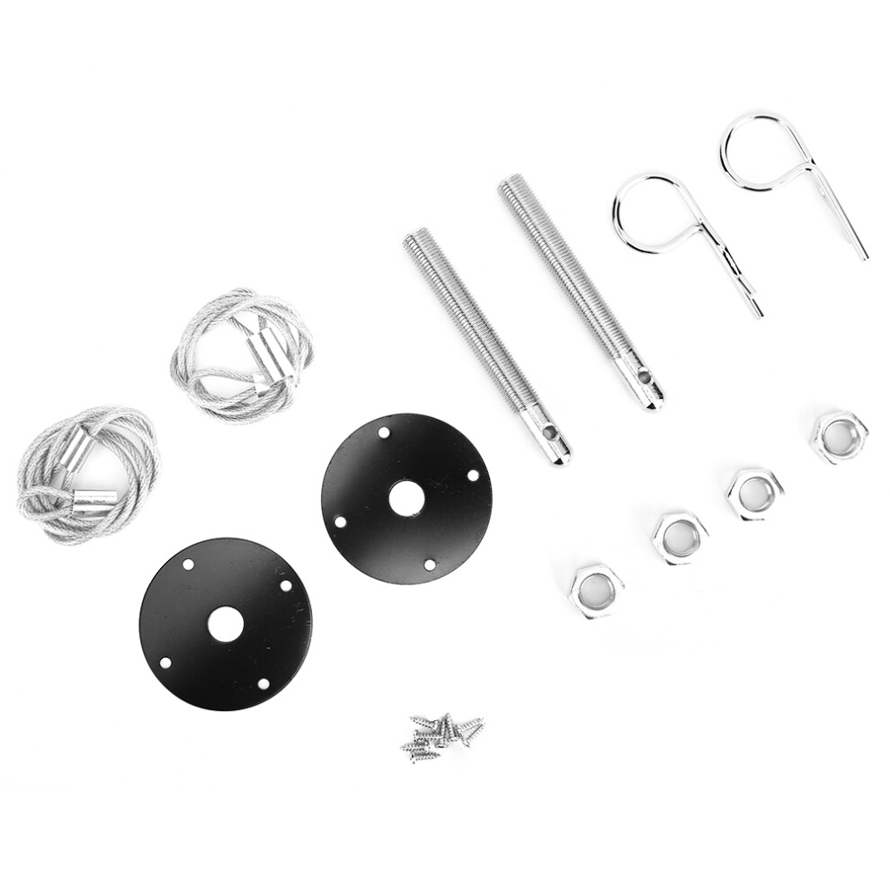 Universal Racing Sport Hairpin Style Hood Pin Locking Kit For Cars And Bikes 4641341341061