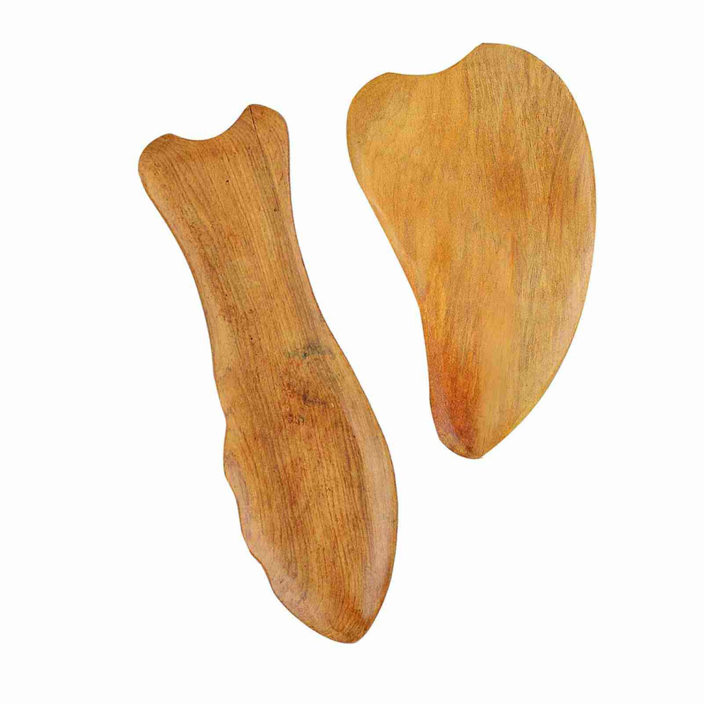 Wooden Gua Sha Scraping Board for Face & Neck Massage - Type 01