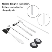 5 in 1 Medical Neurological Hammer Set with Aluminum Alloy – 5 pcs, Silver