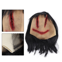 Máscara de Halloween de látex, talla única, blanca