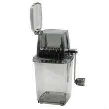 Hand Crank Ice Crusher for Kitchen, Manual Ice Shaver and Grinder for Fishing Bait, Durable Stainless Steel Construction