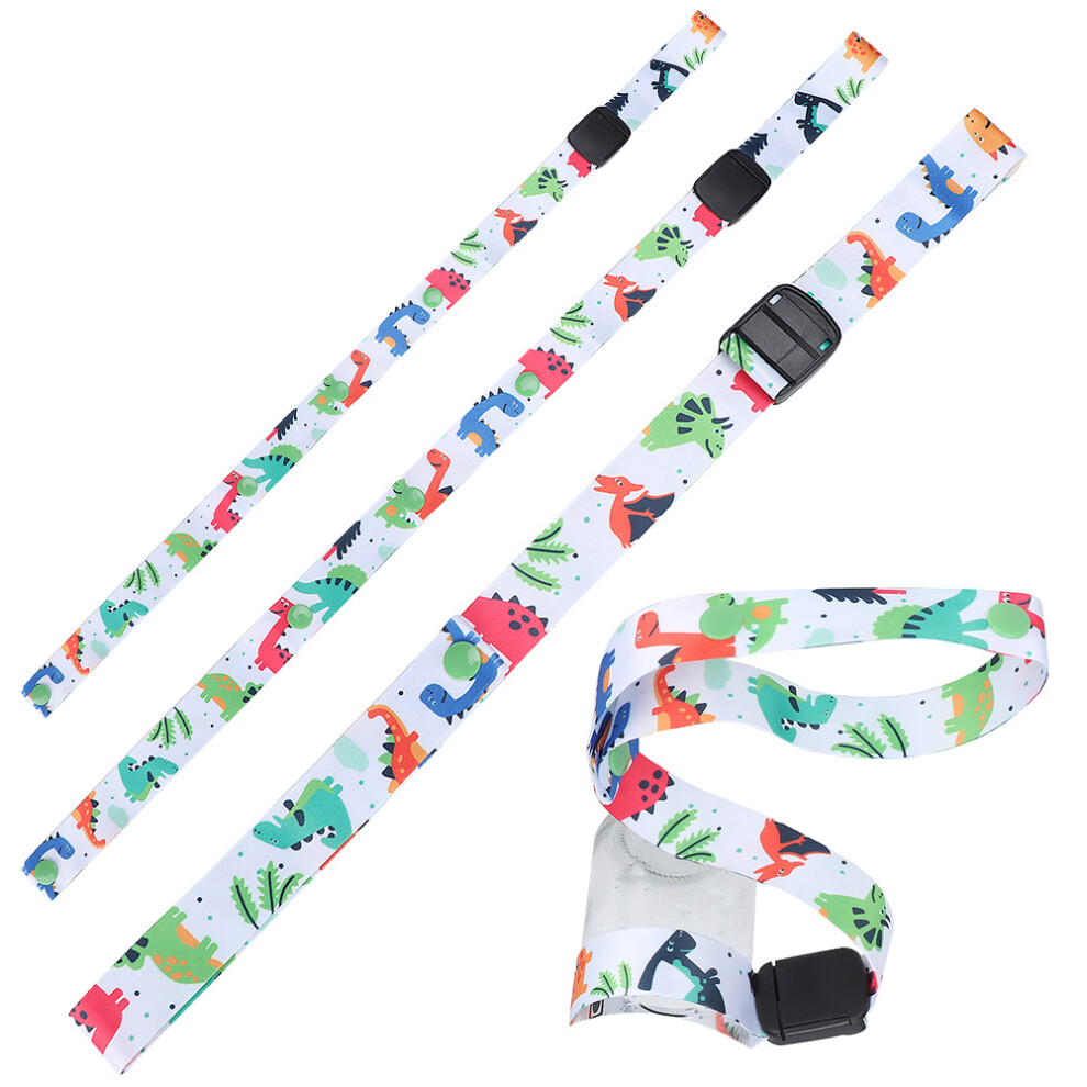 Adjustable 2.5cm Dinosaur Bottle Holder Strap for Baby Stroller Toy Sippy Leash