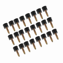 24 Stück Absatzspitzen in assortierten Farben 8x8-13x13mm