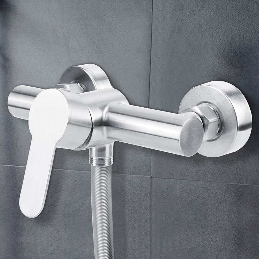 304 Stainless Steel Wall-Mounted Shower Faucet G1/2In | Hot Cold Water Tap 4681341344099