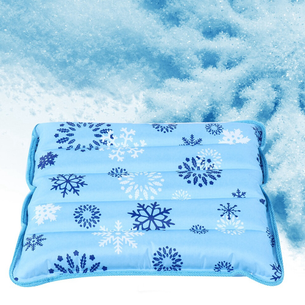 Home & Travel 36x36cm Thickened Ice Water Cooling Cushion Snowflake Soft Pillow