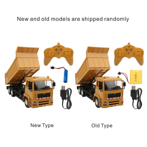 Durable RC Dump Truck 1:24 Scale with Remote Control and LED Lights 2