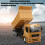 Durable RC Dump Truck 1:24 Scale with Remote Control and LED Lights 6