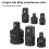 6Pcs/Set Impact Socket Converter Reducer Adapter 10