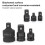 6Pcs/Set Impact Socket Converter Reducer Adapter 11