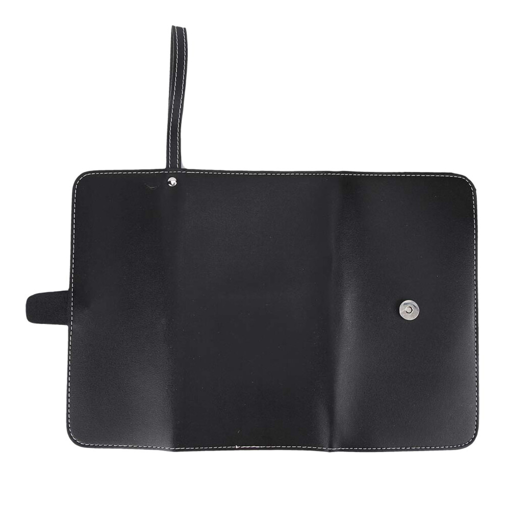 Black Pu Hairdressing Scissors Comb Shears Tool Storage Bag, Portable 5091341346884
