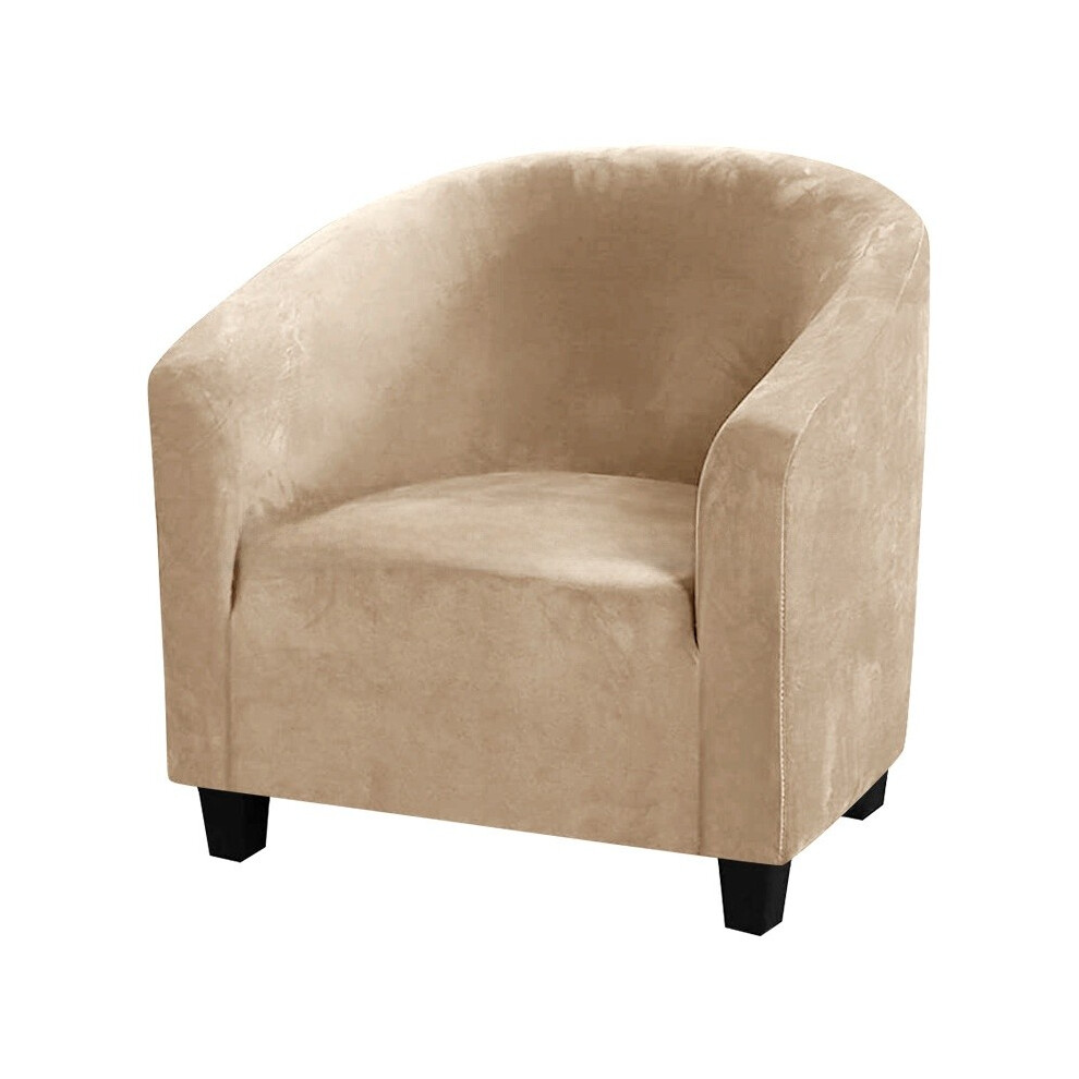(Sand Color)Housse de canapé haute élasticité couleur unie design et tissu antidérapant ultra doux