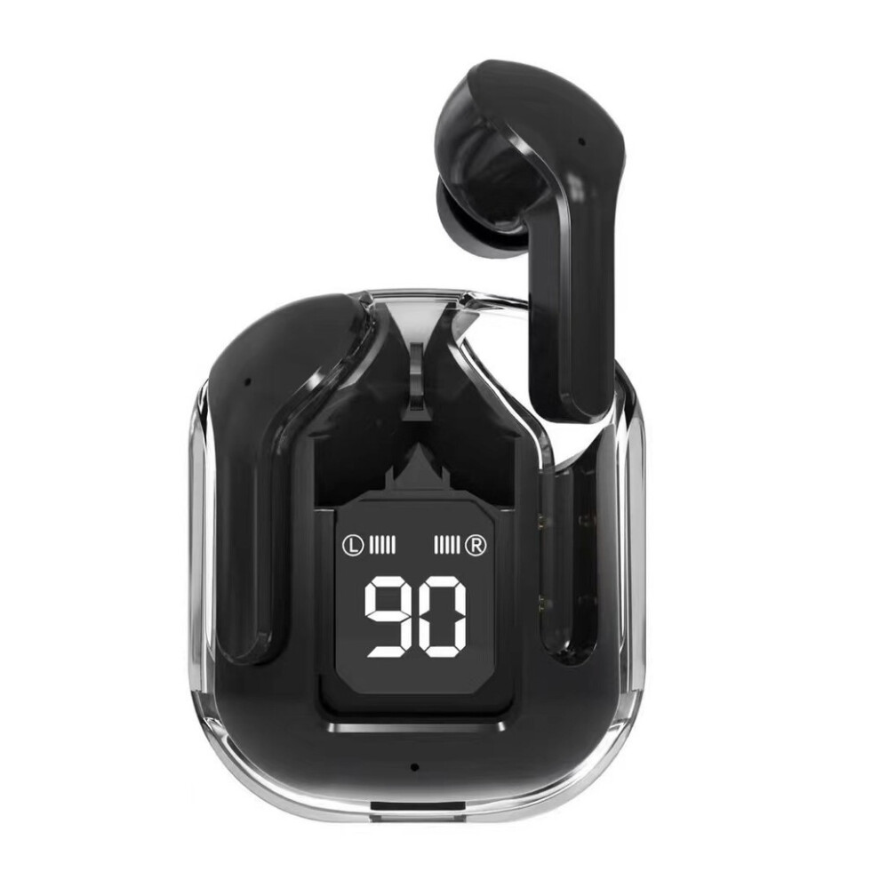(Black)Écouteur Sans Fil Bluetooth Casque Sport Gaming Casques Réduction Bruit