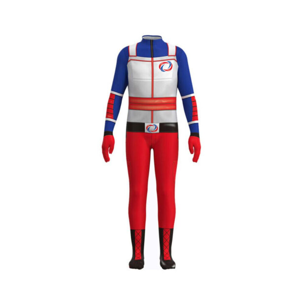 (Blue,110Cm)Henry Peligro Disfraz Juegos Con Disfraces NiñOs Adultos Mono Halloween Carnaval Juego Papel-image