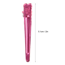 50pcs Aluminum Hair Clips for Salon Styling, 5.1cm, Bright Colors
