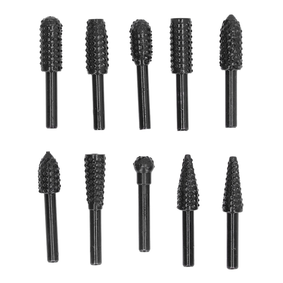 Carbide Burr Set 1/4in Shank Double Cut Die
