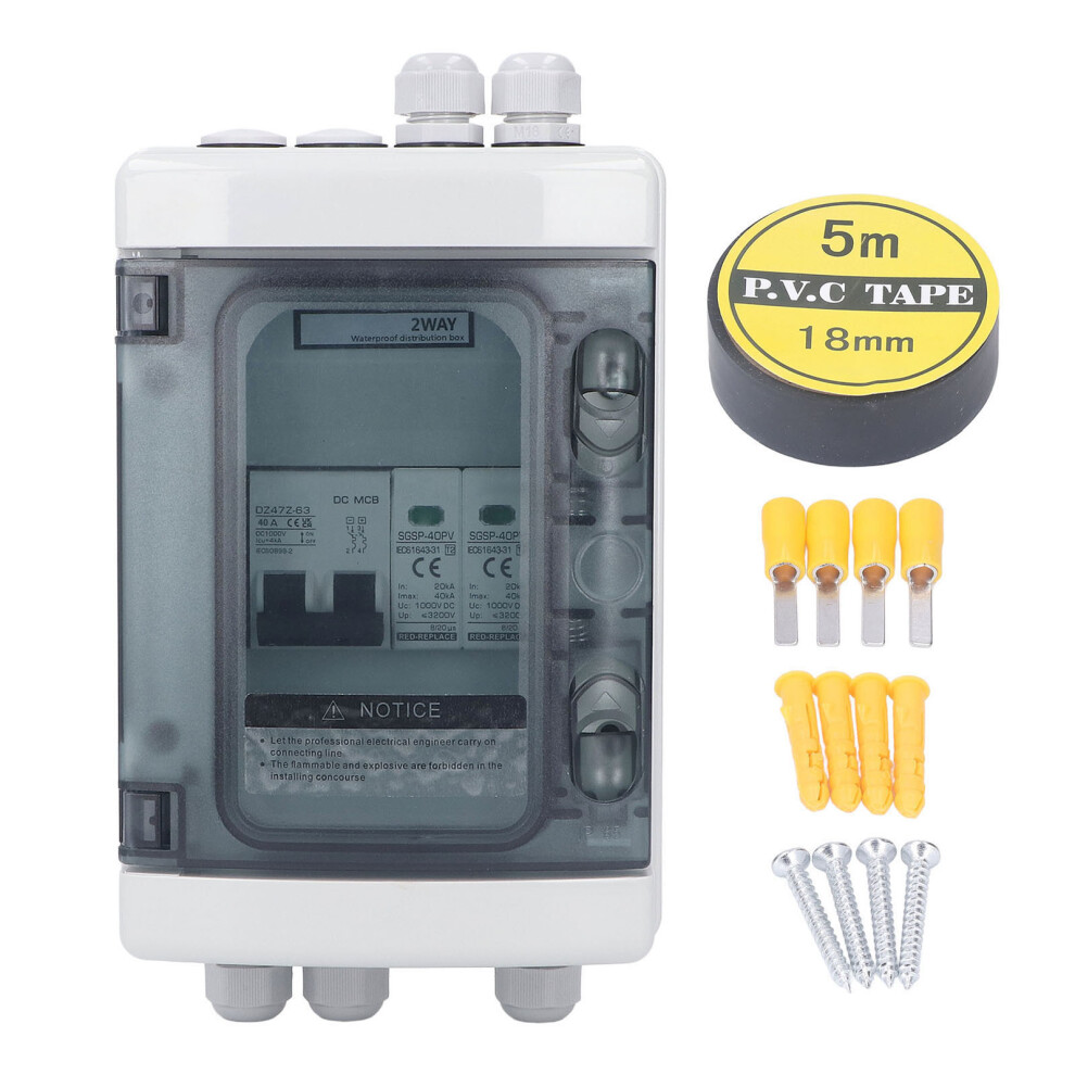 PV Combiner Box IP65 Waterproof Lightning