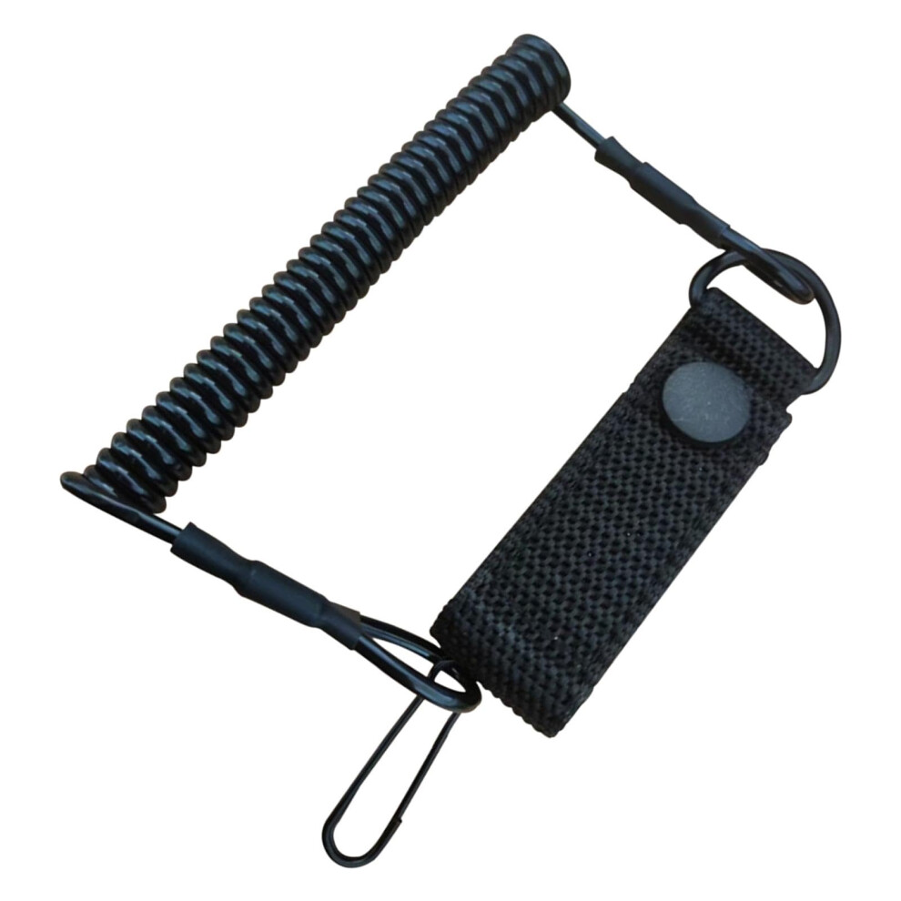 Spiral Fishing Lanyard - Elastic Rope Keyring With Retractable Spring Cord For Fishing And Climbing Safety 6947110145242