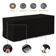 124x62x55cm Waterproof Garden Deck Box Cover UV Resistant Protective Cover