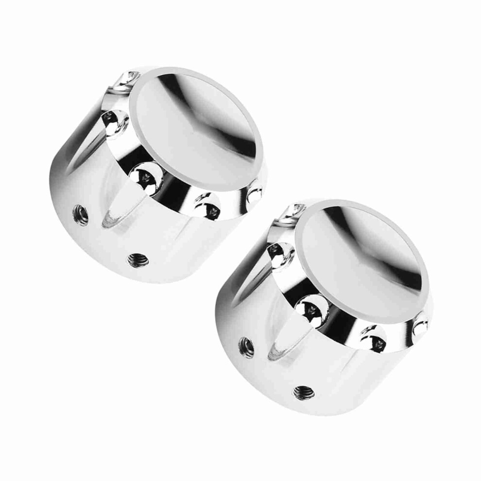 2Pcs Cnc Aluminum Motorcycle Front Axle Skull Nut Cover Plating 6901341353647