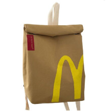 (McDonald Double) Kfc Starbucks Mcdonald Printed Backpack Double Single Shoulder Bag Accessories