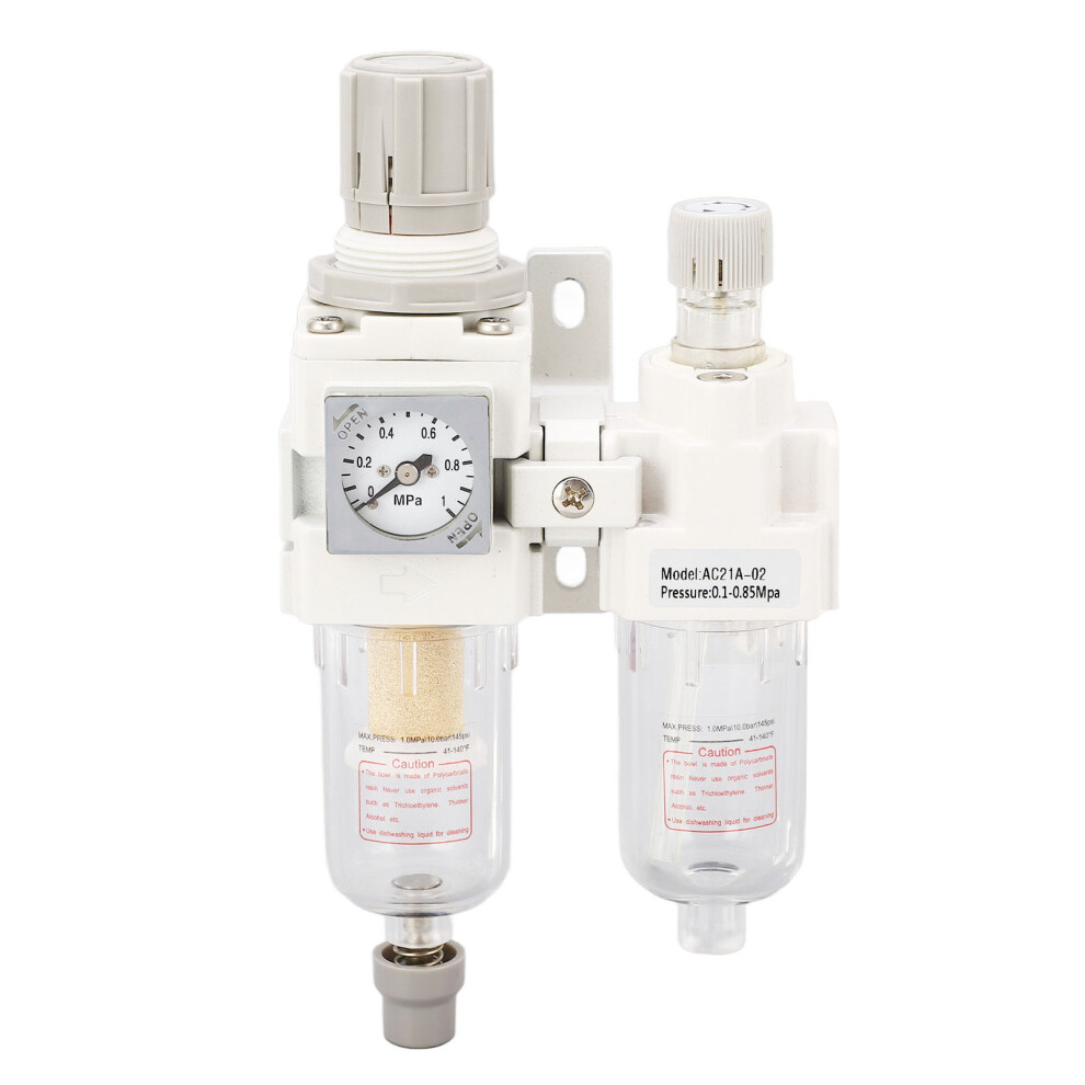 Air Filter Regulator Lubricator Combo G1/4in Inlet