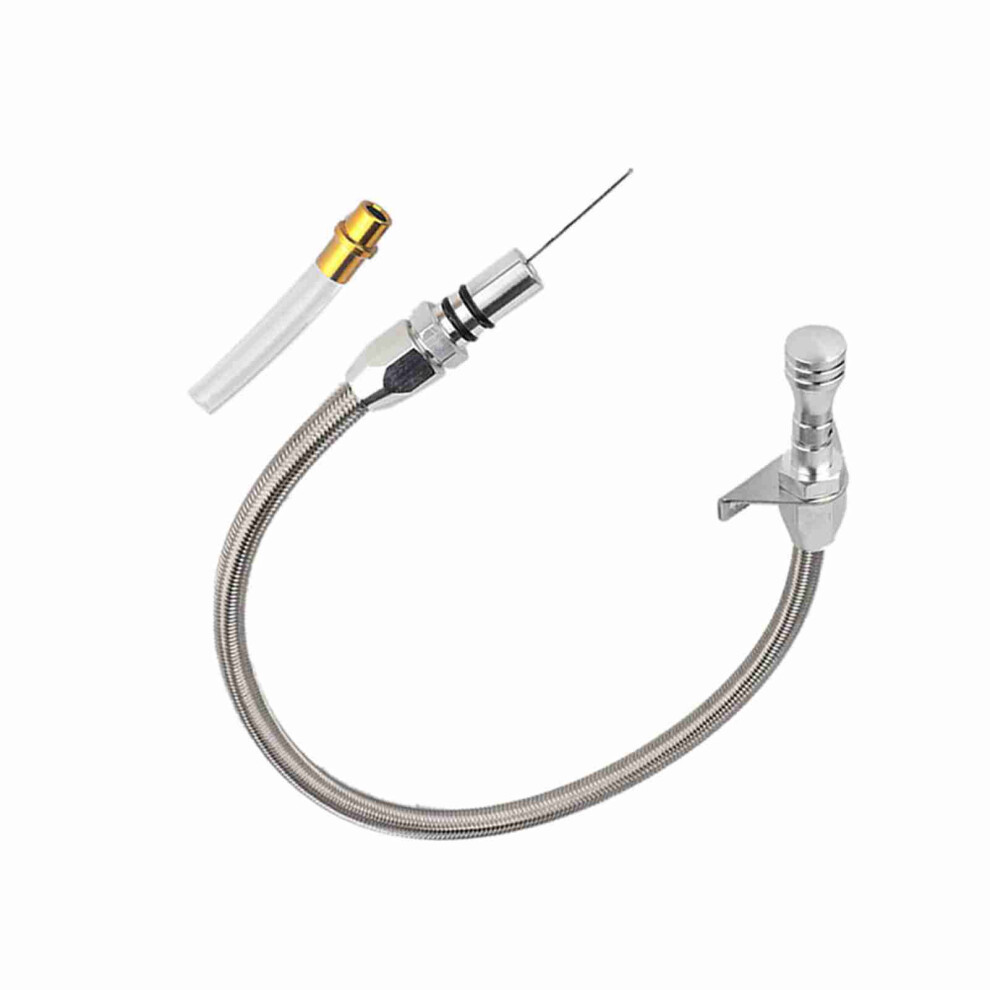 Flexible Transmission Dipstick For Chevy Th400 Turbo 400 Transmissions Silver 3201341356475