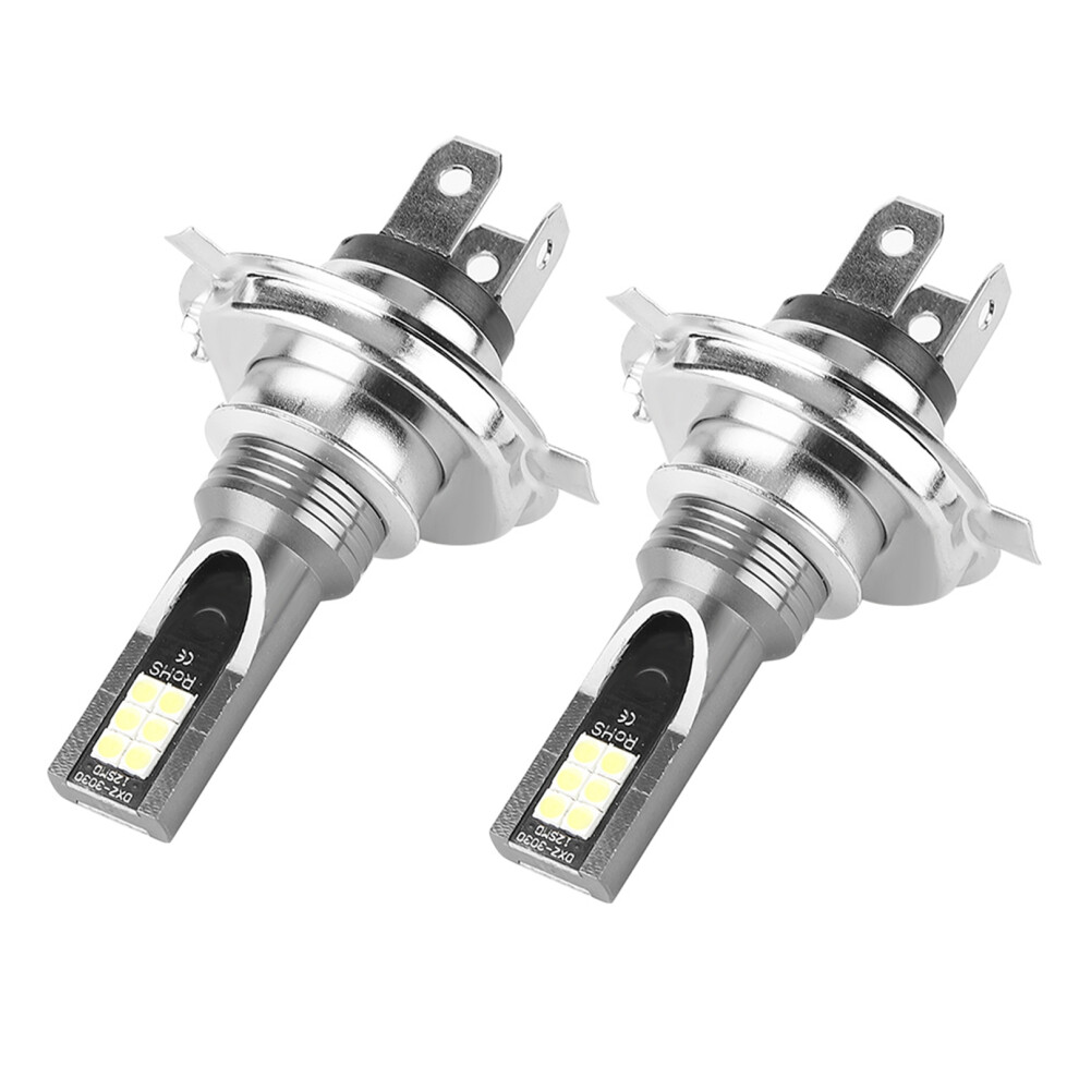 2Pcs 3030-12Led 24W Car Fog Lights, H4 Socket, Dc12-24V White 4141341356015