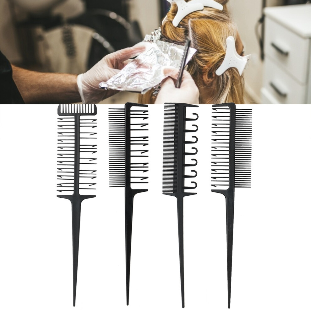 Professional Carbon Fiber Hairdresser Comb Set - Anti-Static & Heat Resistant