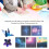 200 Sheets Double Sided Folding Paper for Kids Arts Crafts Outer Space Star Pattern 10