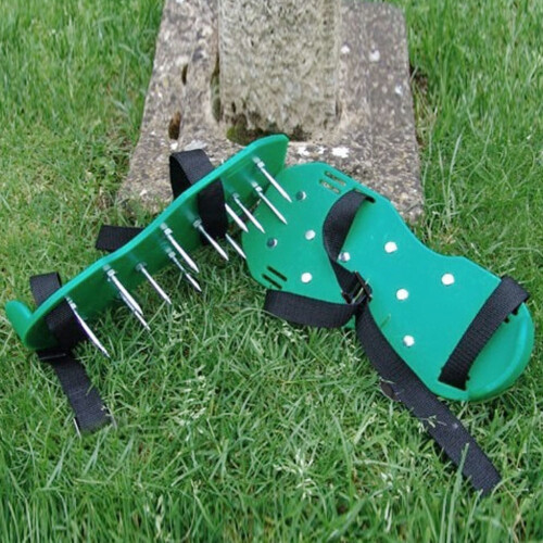 Lawn Yard Aerator Shoes Grassplot Soil Spikes Comfortable & Adjustable Fit
