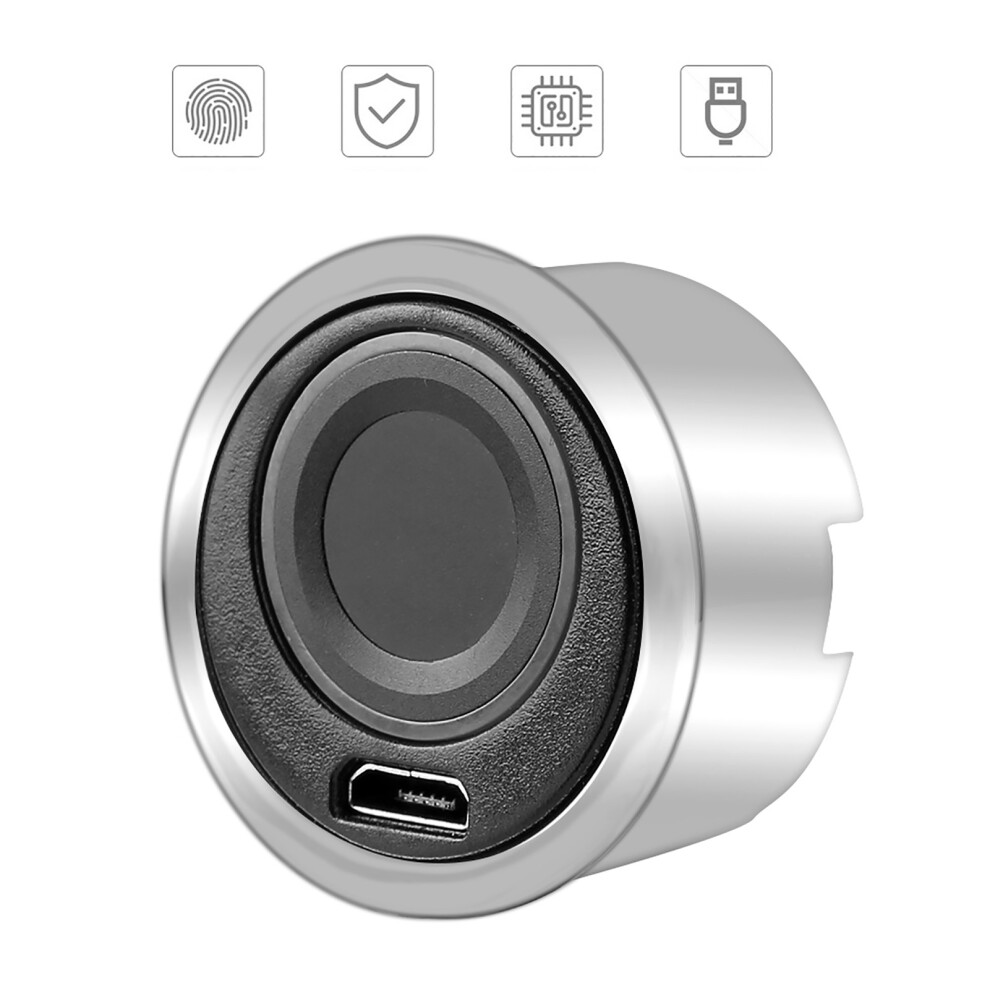 Full Automatic Keyless Semiconductor Fingerprint Lock For Cabinets & Drawers 5071341361513