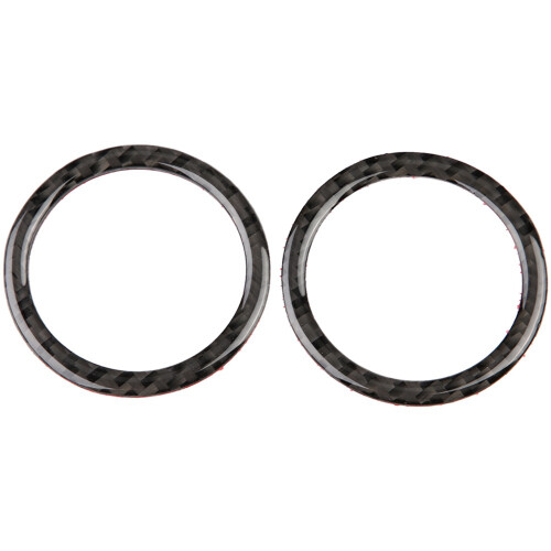 2pcs Carbon Fiber Vent Outlet Rings for C Class W204 2011-2013 1
