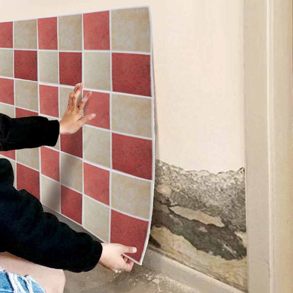 Waterproof 10Cm Self-Adhesive Mosaic Tiles - 18Pcs For Easy Decor 6931341363841
