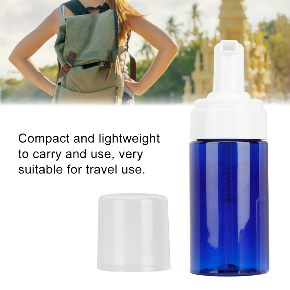 Eco-Friendly Refillable Foaming Bottle with Silicone Brush in Blue