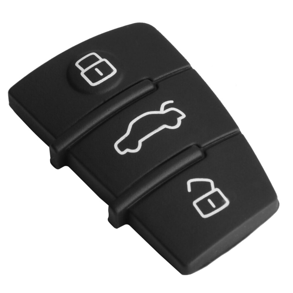 Smart Key Cover Shell For 3-Button Audi A3 A4 A6 A8 Tt Q7 S6 - Durable Rubber 4311341365328