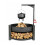 Support d'ustensile pour braséro, acier naturel, CookKing, 111360 4