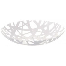 Panier Ă fruits - Tosca - Acier inoxydable - 26x26x4,5 cm - Blanc - Design contemporain
