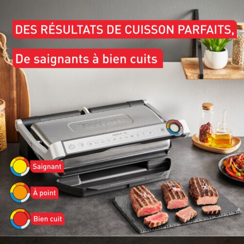 Tefal Tefal OptiGrill+ XL, Grill intelligent, 9 programmes automatiques, Résultats parfaits, Indicateur de cuisson, GC728D10 2