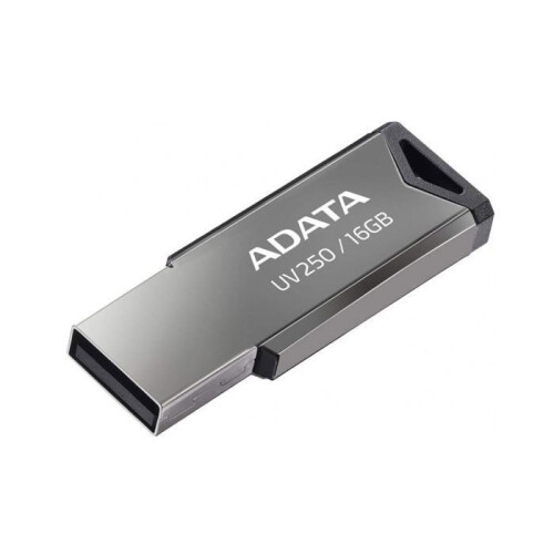 ADATA Clé USB - ADATA - AUV 250 - 16 Go - USB 2.0 - Metal Cinza