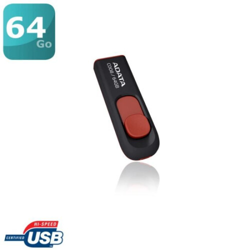 ADATA Chave USB ADATA C008 64GB Vermelho