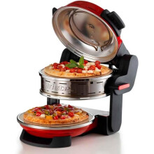 Forno per Pizza - Ariete - 927 - 2 Zone di Cottura - 5 Livelli - 400C - Rosso