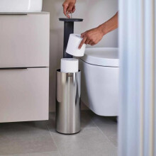 Joseph Joseph - EasyStore Luxe inbouw toiletrolhouder van roestvrij staal (70593)
