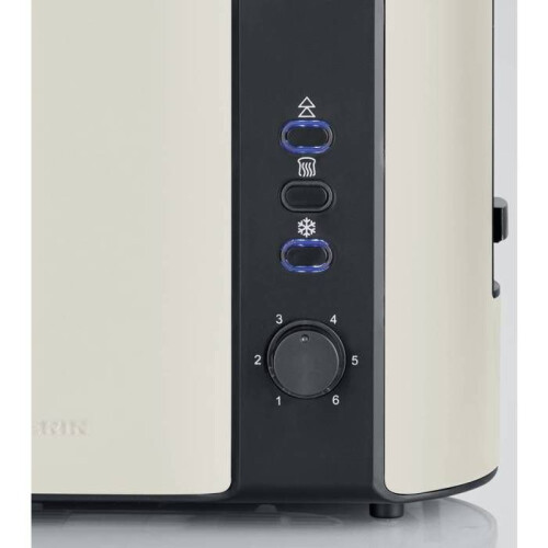 Severin 9576 Toaster mit Lichtanzeige, mit integrierter spezieller Waffelgrillbeige, schwarz 1