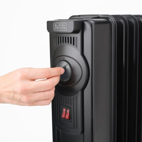 Black + Decker Oliegevulde radiator - BLACK+DECKER - BXRA2000E - 2000W - 11 elementen - Instelbare thermostaat 1