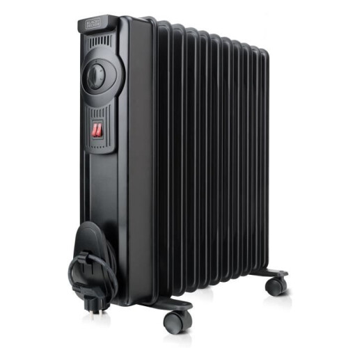 Black + Decker Oliegevulde radiator - BLACK+DECKER - BXRA2000E - 2000W - 11 elementen - Instelbare thermostaat