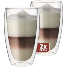 Maxxo verre à double paroi 14 cm transparent 2 pièces