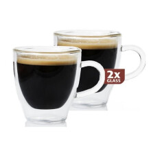 Maxxo ristrettoglass double paroi 6,5 cm verre 2 pièces