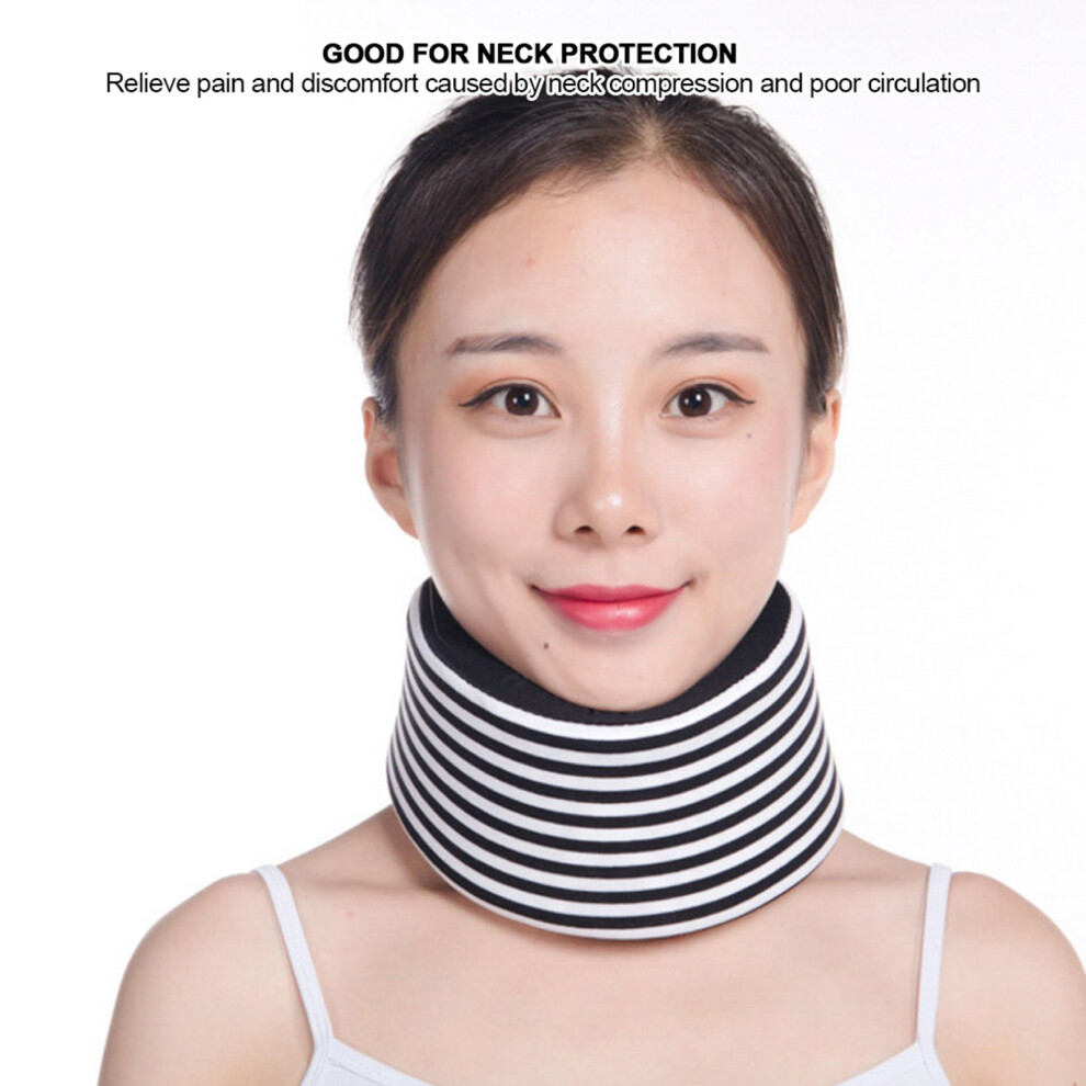 Neck Support Cervical Collar Brace Adjustable Pain Relief (Large)