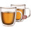 Maxxo verre à thé à double paroi 13 cm verre transparent 2 pièces 1