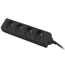 Rallonge - PremiumCord - ppa4-03bk - 3 m - 4 Tomas - Interruptor Negro